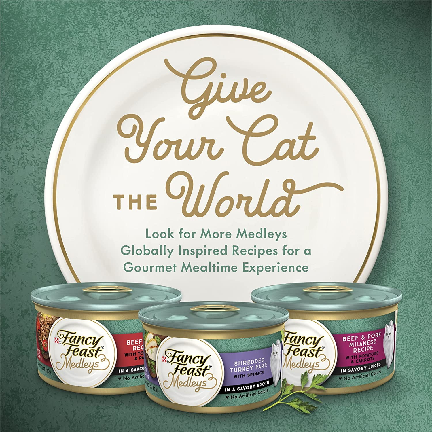 Purina Fancy Feast Medleys Tender Turkey Primavera With Garden Veggies & Greens Adult Wet Cat Food, 3 Ounce (Pack of 12)