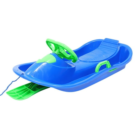 ULTNICE 1Set Sled PP Blue Braking System for Snow Play Adults
