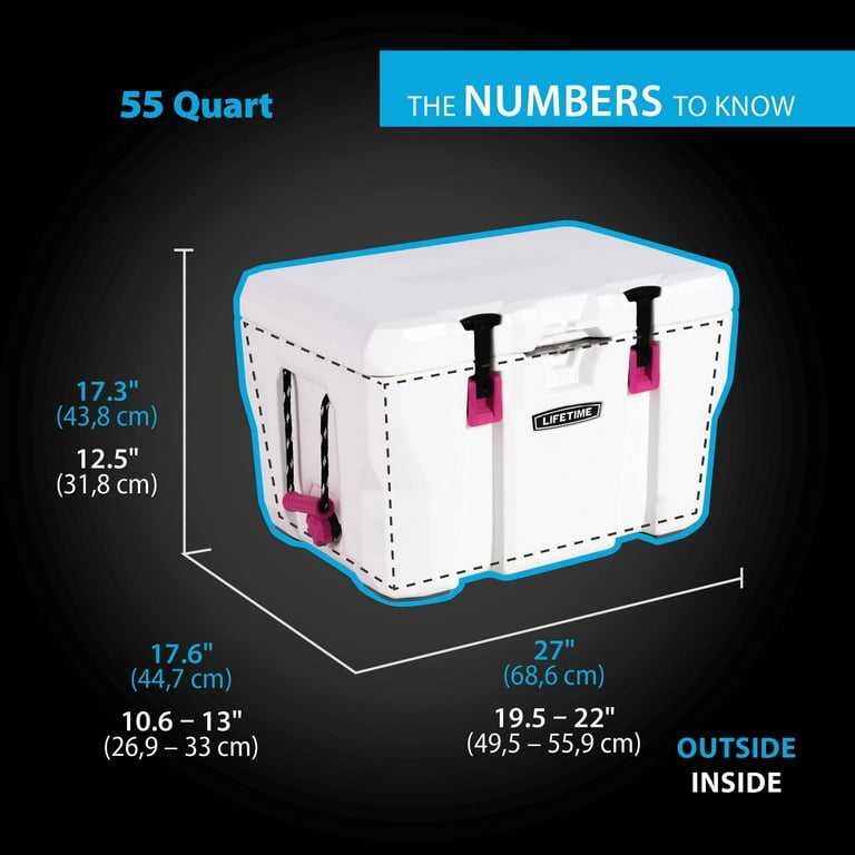 Lifetime 55 qt Bear-Resistant Camping Cooler, Premium High
