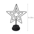 thumbnail image 3 of Lron Decorative Lamp, Battery Operated Iron Table Lamp, Warm LED Lamp Wire-Wound Iron Decorative Lamp Holiday Bedroom Romantic Bedside Tabletop Decoration, 3 of 6