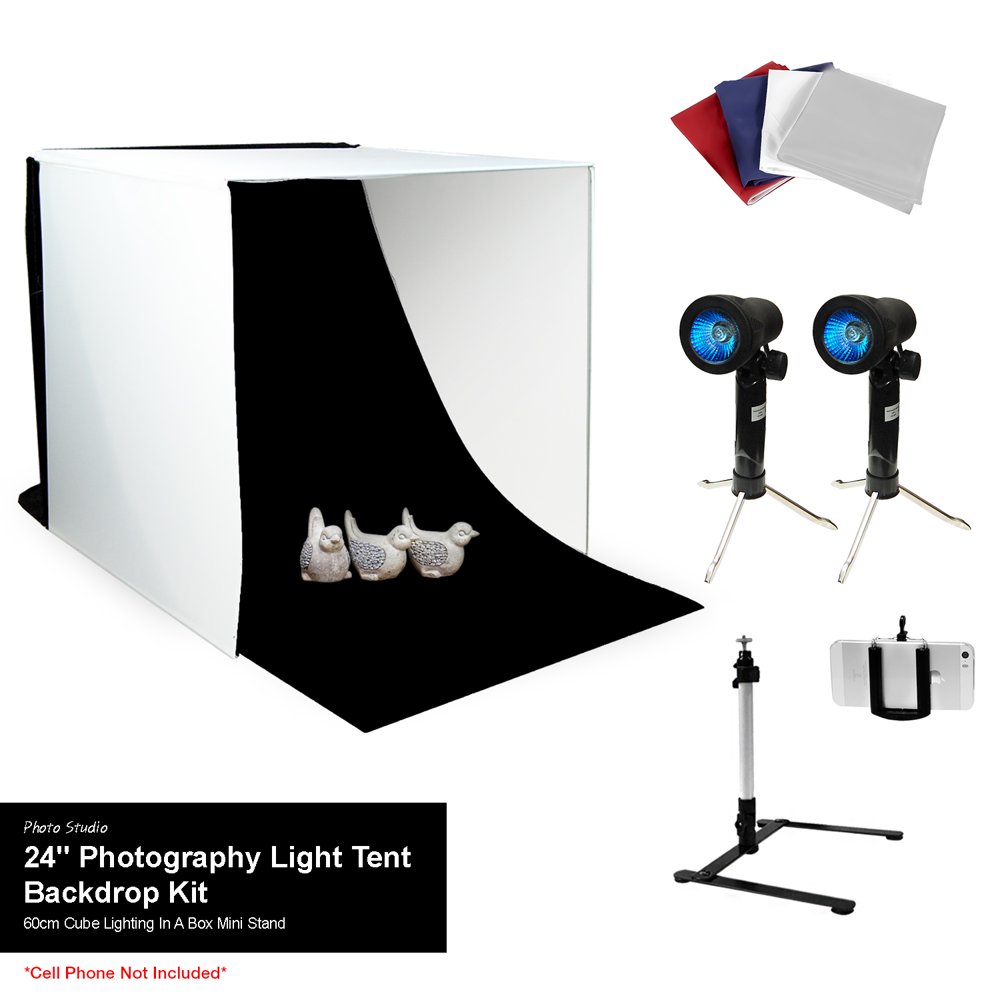 LS Photography Photography Shooting Cube 24" Lighting In a Box Kit for