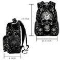 thumbnail image 2 of Lightweight Backpack Skull School Bag Travel Laptop Daypack for Men Women Casual Rucksack, 2 of 6