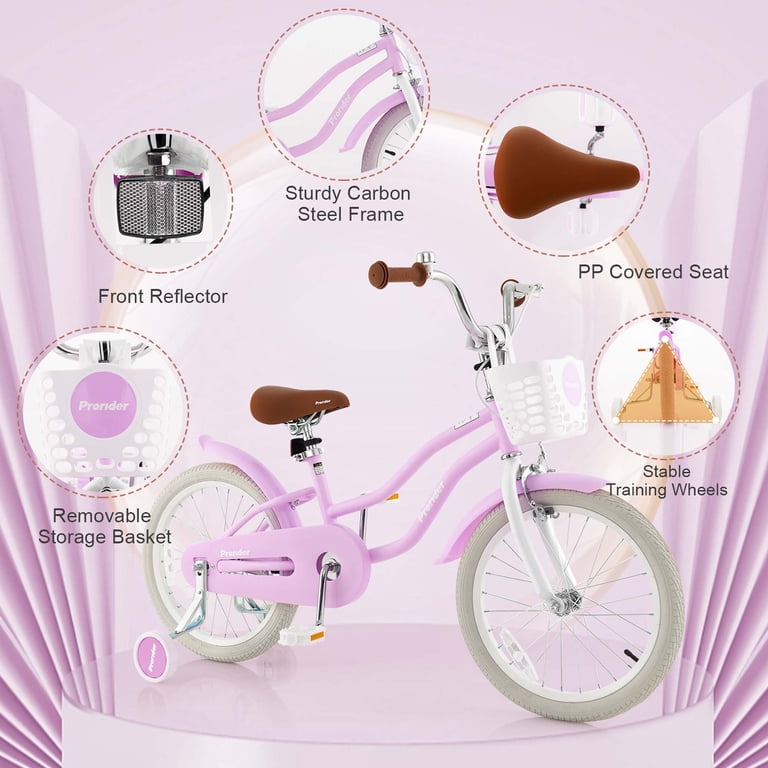 Costway 18'' Kids Bike Toddler Bicycle with Training Wheel