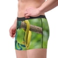 thumbnail image 2 of Sikiie Blue Viper And Yellow Viper Snake Print Men's Boxer Briefs, Elastic Waistband Boxer Briefs Leggings-X-Large, 2 of 5