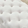 thumbnail image 2 of Button-Tufted Ottoman Bench, Upholstered Velvet Footrest Stool Accent Bench for Entryway Living Room Bedroom., 2 of 8