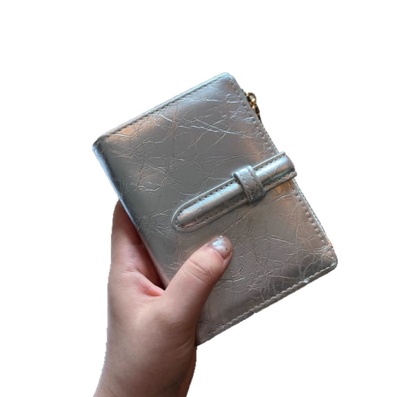 GASTROPOD Wristlet Wallet,Wrist Wallets for Women,Small Wallets for Women,Metallic Silver