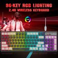 thumbnail image 3 of L900 Film Game Office Keyboard RGB Backlight Two-color Injection Key Cap Gray Color Matching 2.4G Wireless Keyboard, 3 of 12