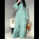 thumbnail image 5 of Vestidos Ajustados para Mujer, Elegantes Vestidos Largos de Cóctel con Mangas Acampanadas y Dobladillo con Volantes. Verde S, 5 of 10