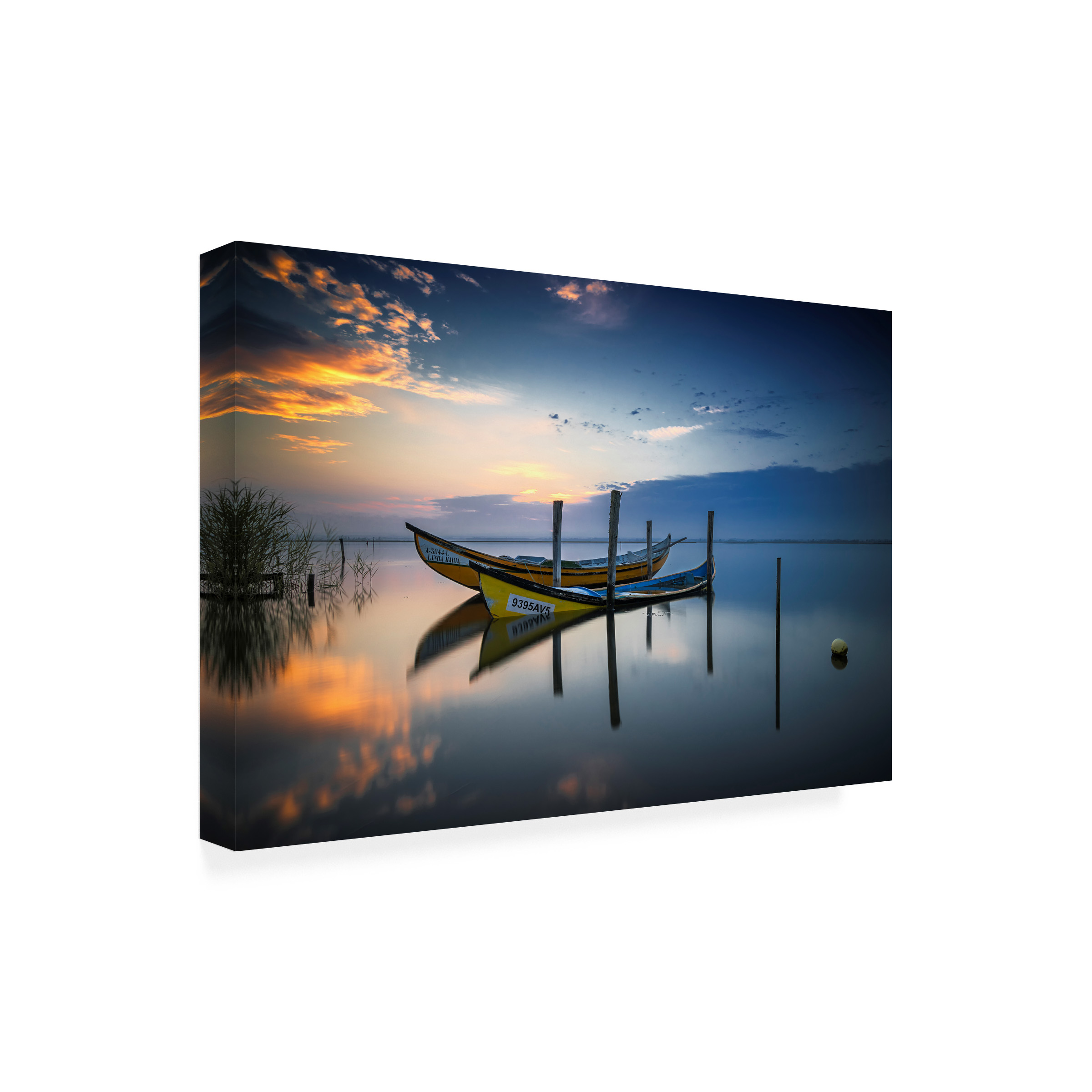 Rui Ribeiro 'The Boats' Canvas Art