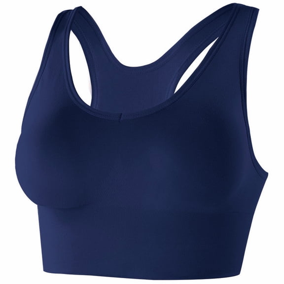 Bras for Women,High Support Seamless Fitness Bra for Yoga Running and Sports with Breathable Hollowed Design,Sports Bras for Women,Blue,M