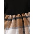thumbnail image 5 of Newborn Baby Girl Clothes Lapel Plaid Long Sleeved Front Pocket Coat + Dress set 2PCs Infant Fall Winter Outfits, 5 of 5