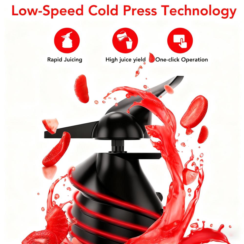KNDKO Clod Press Juicer, 4.35" Wide Feed Chute Juicer Machine, Slow Masticating Juicer for Whole Vegetables & Fruits