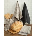 Mainstays Contemporary 4 Piece Kitchen Towel Set, Gray