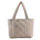 thumbnail image 1 of Bolsa Casual Acolchado Bolso de mujer con entramado de diamantes, bolso con asa superior acolchado de gran capacidad, bolso de invierno suave, 1 of 9