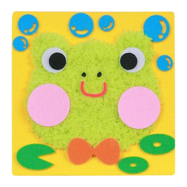 Juguetes de piscina, juguetes para bebés, juguetes para niños pequeños, juego de muñecas bordadas DIY, kit de manualidades de costura de animales de dibujos animados, muñecas bordadas