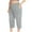 Gray, variant on Fnooota Plus Size Capris for Women 2025, Relaxed Fit Elastic Waist Casual Athletic Capri Pants Green Size L