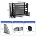 thumbnail image 3 of Organizador de archivos de escritorio Simple Trending de 6 niveles con soporte para archivos, 3 of 7