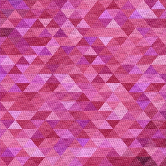 Ahgly Company Machine Washable Indoor Square Transitional Deep Pink Area Rugs, 8' Square