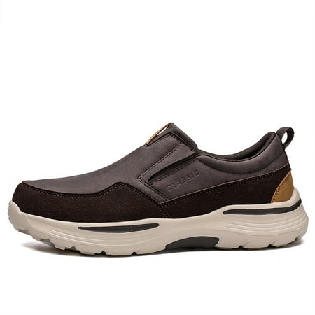 

Men‘s Leather Casual Comfort Slip On Platform Loafers