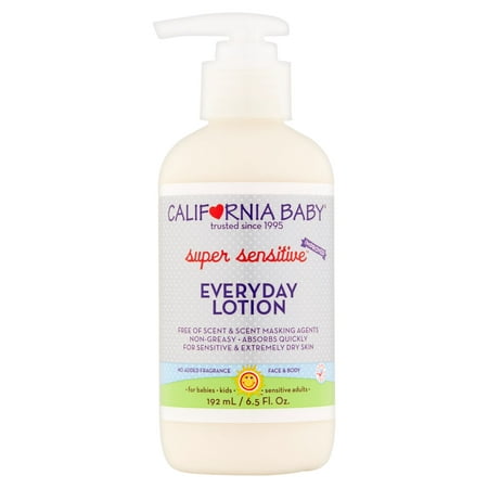 California Baby Super Sensitive Lotion hydratante tous les jours, 6,5 onces liquides