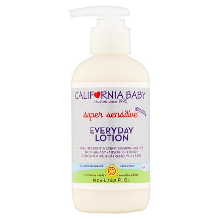 California Baby Super Sensitive Lotion hydratante tous les jours, 6,5 onces liquides