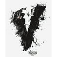 thumbnail image 2 of Women's Marvel Venom: Let There be Carnage Black V Splatter Graphic Tee White Medium, 2 of 4