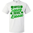 thumbnail image 3 of Inktastic Super Sassy Irish Lassy with Green 4 Leaf Clovers T-Shirt, 3 of 5