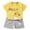 F, variant on Newborn Boy Outfits Summer Girls Boys Short Sleeved T Shirt Set Short Sleeved Shorts 2 Piece Set Boy Clothes A 18 Months-24 Months