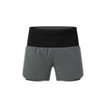 thumbnail image 5 of hotojiny Men's 2 in 1 Shorts with Liner Elastic Waist Colorblock Running Gym Shorts Stylish Quick Dry Training Sweat Shorts, 5 of 6
