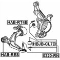 thumbnail image 2 of Febest REAR BUSHING, FRONT CONTROL ARM # HAB-RT4B OEM 51360-SYP-000, 2 of 2