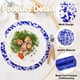 thumbnail image 3 of 16Pcs Manteles Redondos Desechables Azules, 13" Decoraciones de Mesa con Brillos Metálicos, 3 of 6