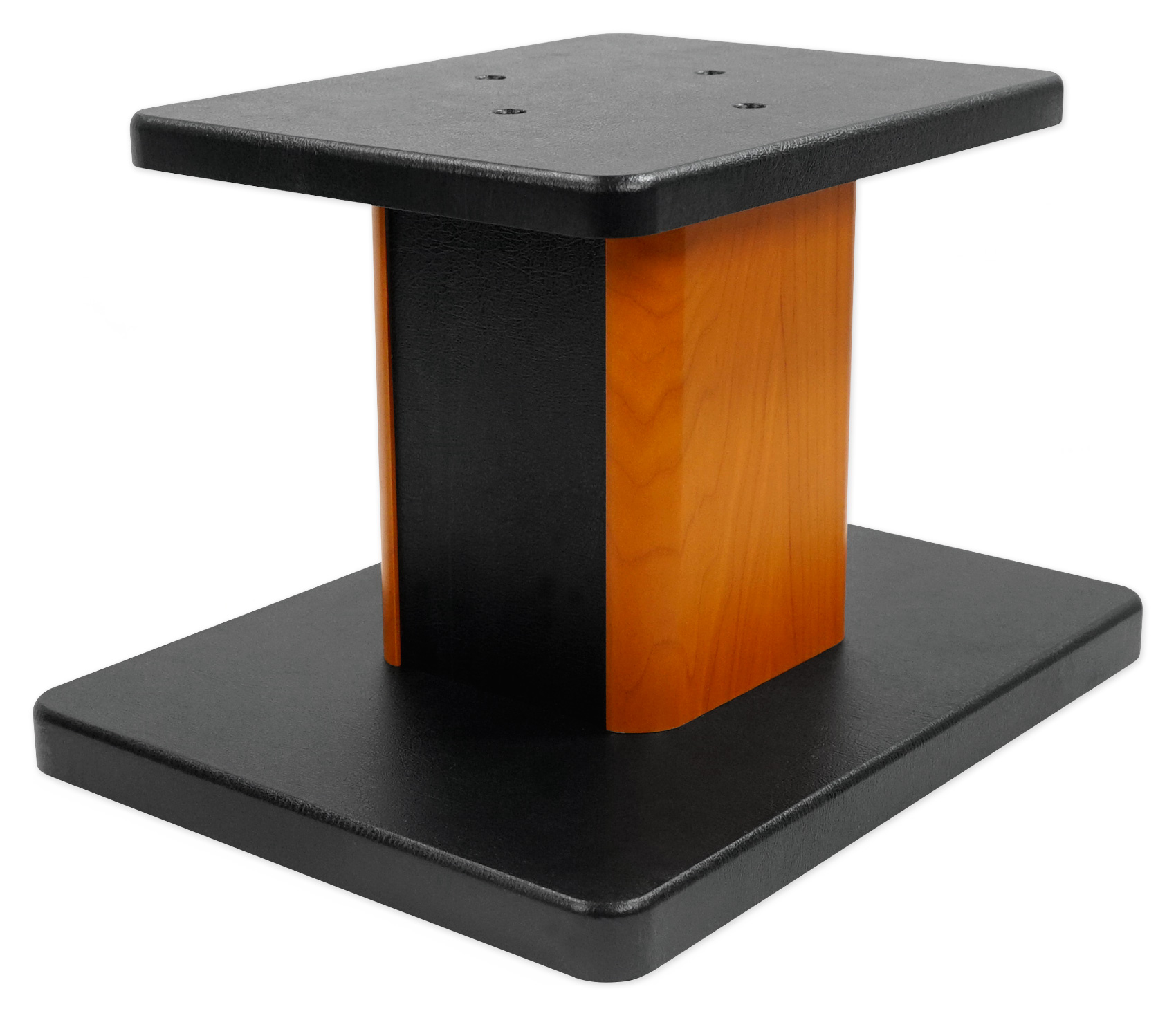 (2) 8” 2-Tone Wood Bookshelf Speaker Stands For KEF LS50 Monitor HiFi Speakers - image 3 of 10