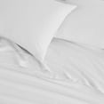 thumbnail image 6 of Linen Blend 4-Piece Sheet Set, Cooling & Breathable TENCEL™ Lyocell & Linen Blend, Queen, White, 6 of 7