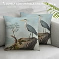 thumbnail image 3 of Throw Pillow Covers  Double Sided Velvet Heron Painting Decorative Couch Pillows for Bedroom Living Room Outdoor, 3 of 5