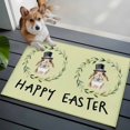 thumbnail image 3 of Entryway Rug 2'x3', Happy Easter Small Rug for Kitchen Bathroom Door Mat Indoor Entrance, Grass Green Spring Bunny Eucalyptus Leaves Non-Slip Area Rugs Floor Mats Carpet Front Door Rugs, 3 of 8