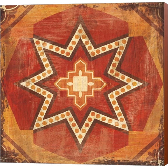 Great Art Now Moroccan Tiles Spice VII by Cleonique Hilsaca Canvas Wall Art