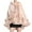 Pink, variant on Faux Fur Shawl, Women Hooded Poncho Cape Faux Shawl Wrap With Trim Sleeveless Cardigan Cloak Fashion Tops Coat Fur Shawl Wraps for Women Black One Size