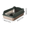 thumbnail image 3 of 16 In Extra Largestainless Steel Litter Box,Cat Litter Box,Large Litter Box,Enclosed Litter Box,Metal Litter Box For Big And Multi Cats,Non-Sticky, Anti-Leakage, Easy To Clean, 3 of 7