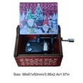 thumbnail image 3 of Yibooy Wooden Vintage Hand Crank Music Box Creative Children New Year Birthday Gift (H), 3 of 7