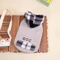 thumbnail image 6 of Dog Hoodie Dog Winter Clothes for Small Dogs Boy Girl Pet Hoodies for Dogs Cold Weather Coats Fall Puppy Sweatshirt Chihuahua Yorkie Cat Gray XS, 6 of 8
