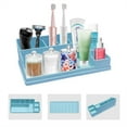 thumbnail image 4 of Silicone Toothbrush Holders Countertop Organizer Box for Bathroom Vanity Green, 4 of 6
