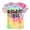 Multicolour, variant on Tiijoy Toddler Girls Birthday T Shirt Tie Dye Letter Print Short Sleeve T-Shirt, Sizes 4-5T