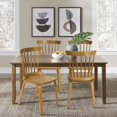 thumbnail image 4 of Dining Chairs Set of 2, Wood Dining Room Chairs Slat Back Kitchen Room Chair Windsor Chairs, Orange, 4 of 10