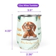 thumbnail image 5 of Vizsla Mother Book Lover Living That Dog Mom Life Happy Mother's Day 12oz Stainless Steel Wine Tumbler Insulated Cup with Lid Vizslas Dog Lover Gifts Idea - 03004, 5 of 5