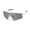 Polarized Photochromic Mirror Lenses, Matte White Frame, VLT: 11%, Gray Tint, 2 Bonus Lenses (Polarized Photochromic Silver + Clear), variant on FRIGG 2 Polarized Photochromic Hiking Cycling Fishing Sunglasses 2 lenses