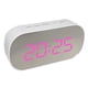 thumbnail image 3 of Reloj Despertador Electrónico Led de Abs Plástico De Espejo Adecuado para Hogar Dormitorio Sala de Cocina Tienda Marco blanco rosa claro Colco Reloj digital LED de cabecera, 3 of 8