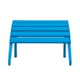 thumbnail image 6 of WestinTrends Malibu 12 Piece Adirondack Chairs Set, All Weather Poly Lumber Outdoor Patio Furniture Set Adirondack Chairs with Ottoman and Side Table, Pacific Blue, 6 of 7