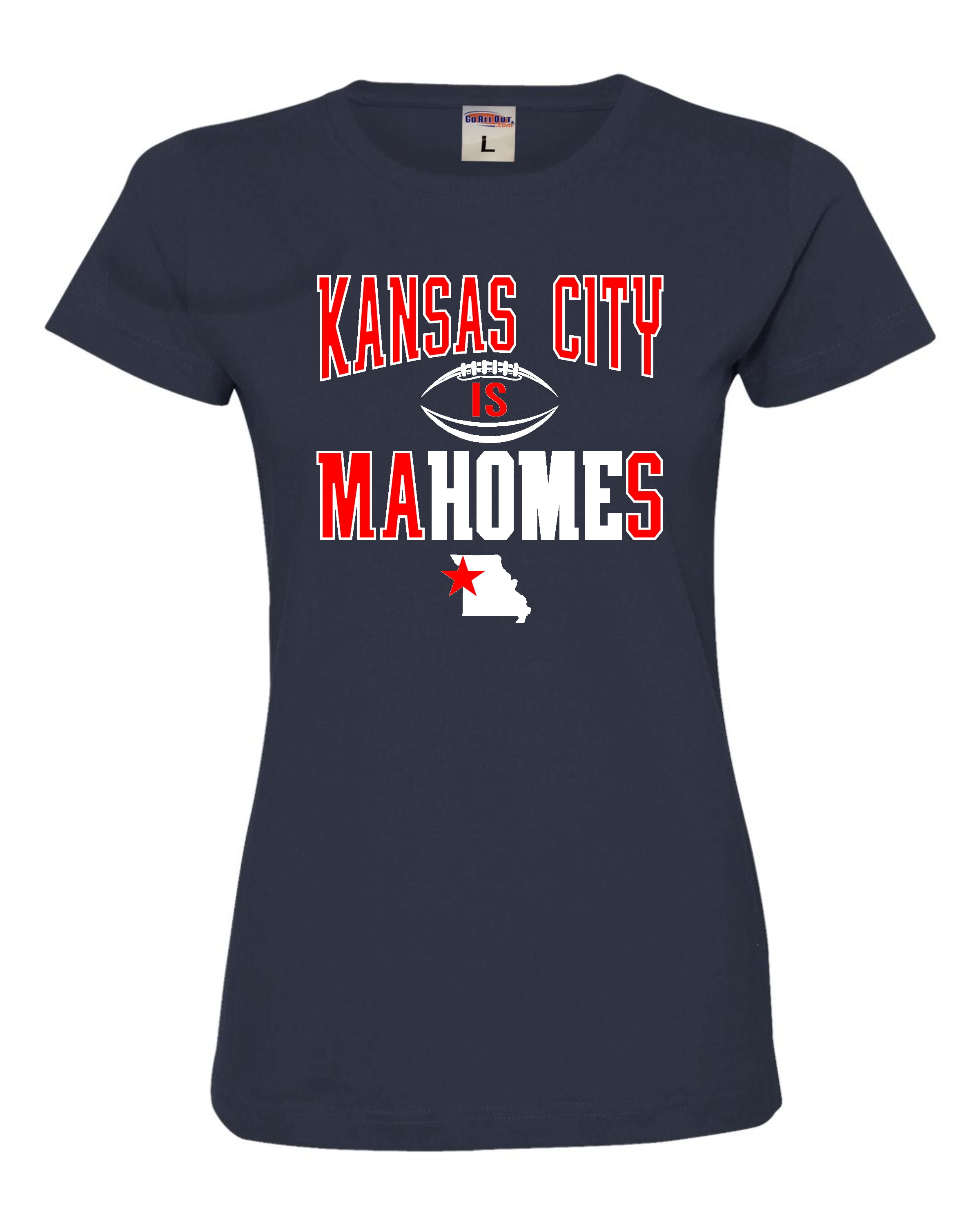 Go All Out Womens Kansas City Is Mahomes Deluxe Soft T-Shirt, Women's, Size: Small, Other