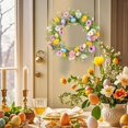 thumbnail image 4 of JHEHF 2026 Easter Wreaths for Front Door Easter Egg Door Wreath Spring Farmhouse Party Window Fireplace Mantle Wall Outdoor Indoor Decorations 17.8inch, 4 of 9