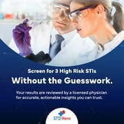 STD Hero At-Home Common STD Test Kit for Women and Men - Test for the Top Four STDs - Includes MGen - Private At-Home Collection - Simple, Discreet, Easy-to-Use with Fast Online Results